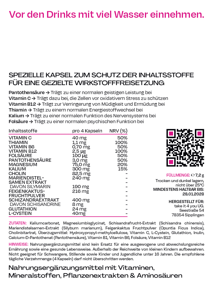 Eine Portion - Take-it - Enjoy your drinks